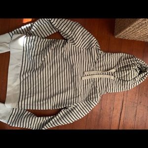 Striped hoodie jacket